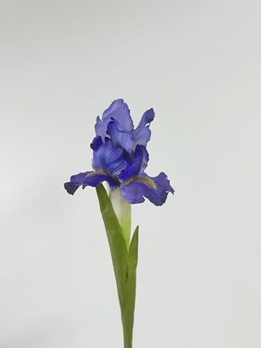 4 Bundle Real Touch Long Stems Iris Flower Silk Artificial Ireland Irish Blue gallery