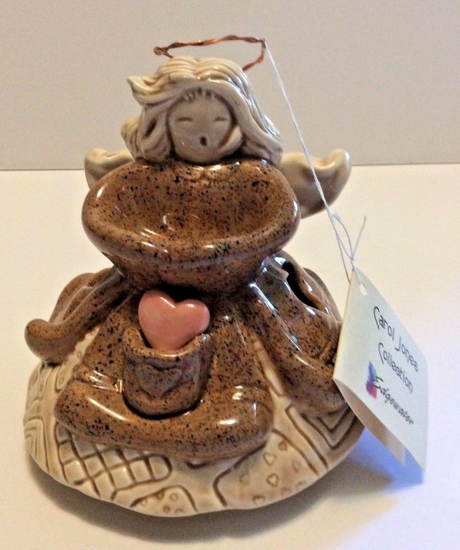 2004 Carol Jones Collection Edgewater A Gift From The Heart Angel Candle Topper