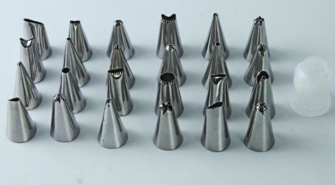 24 Pc Cake Icing Piping Nozzle Decorating Tips Baking Cooking Holidays Stainless gallery