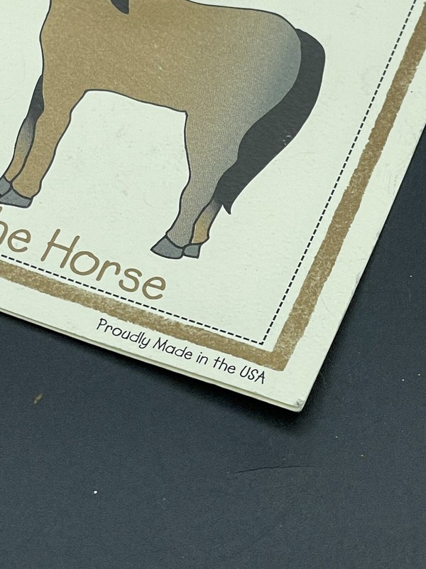 NEW Ann Clark LTD Metal 5 1/4" The HORSE Cookie Cutter Art Mold Recipe Card USA gallery