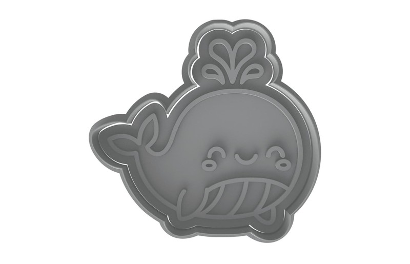 Jonah’s Kawaii Whale Cookie Cutter - 4x3.8" Kids Party Baking Fun gallery