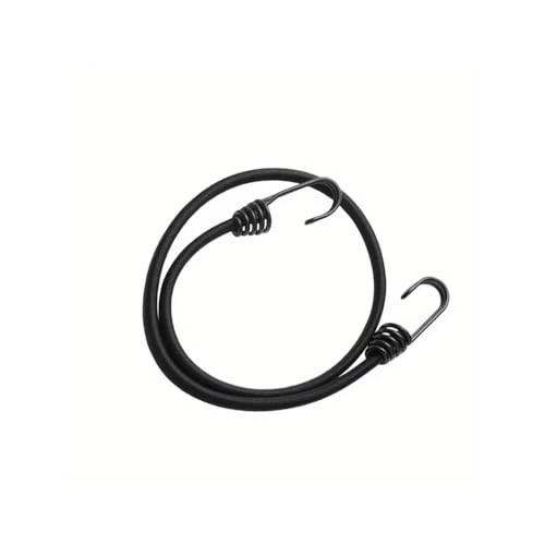 12" Small Bungee Cords with Hooks - Black Elastic - 4 Pcs gallery