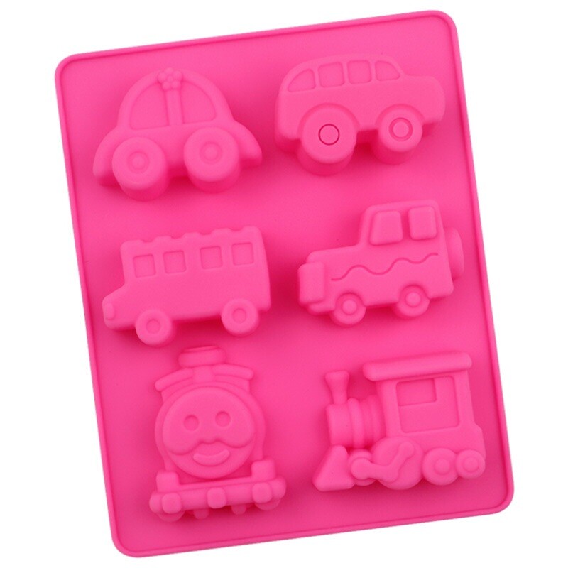 Silicon Car Train Bus Thomas Mould Chocolate Sugarcraft Soap Candle Clay Resin