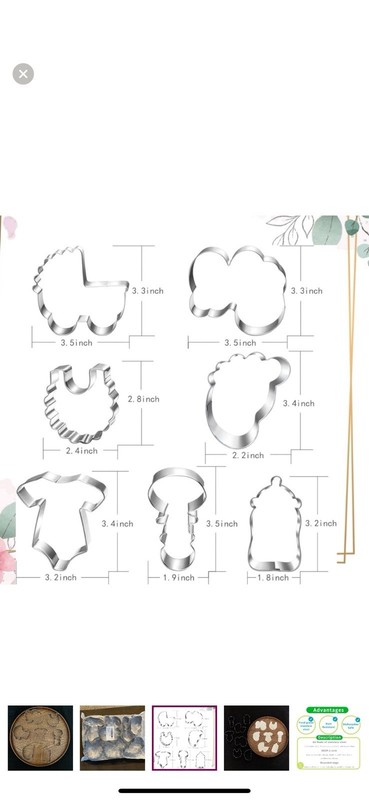 New- 7 Piece Baby Cookie Cutter Set Metal, Stainless Steel gallery