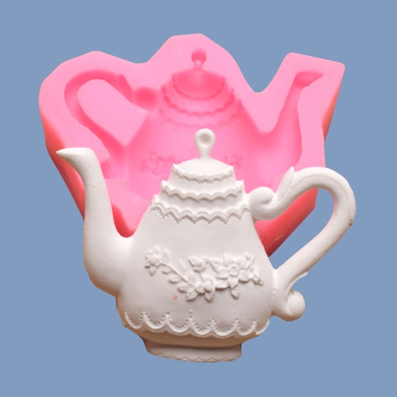 Soap Molds Silicone Craft Mold Handmade Soap Craft 3D Cartoon Cute Teapot Shape gallery