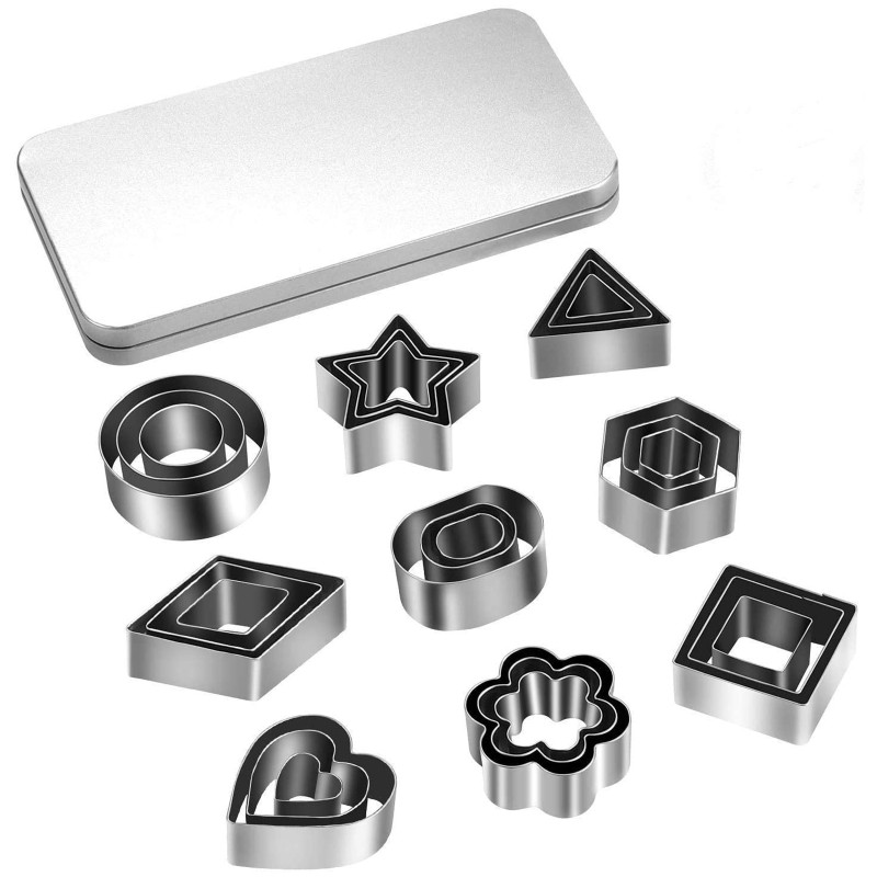 30 PCS Cookie Cutter Biscuit Cutter Cookie Mould Biscuit Mold 10 Different Shape gallery