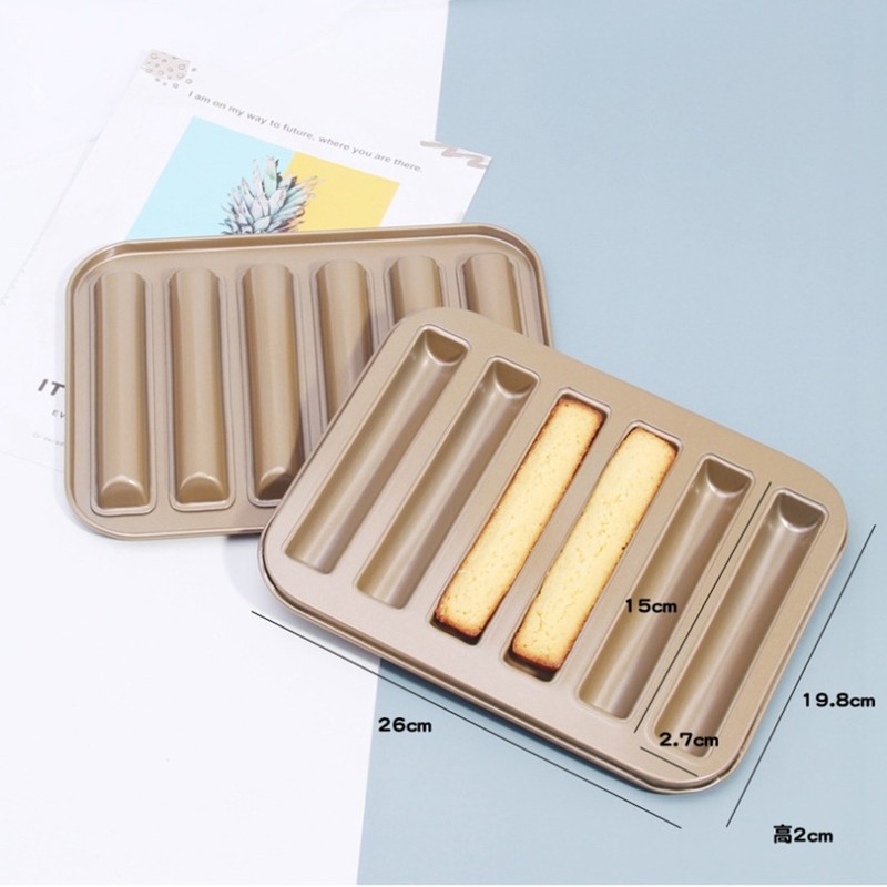 Non-Stick Biscuit Stick Mold Cake Baking Pan Carbon Steel Cake Bread Mold 1740 gallery
