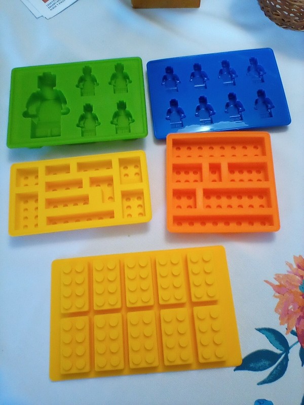 Lego Silicone candy/soap/craft molds (set of 5)