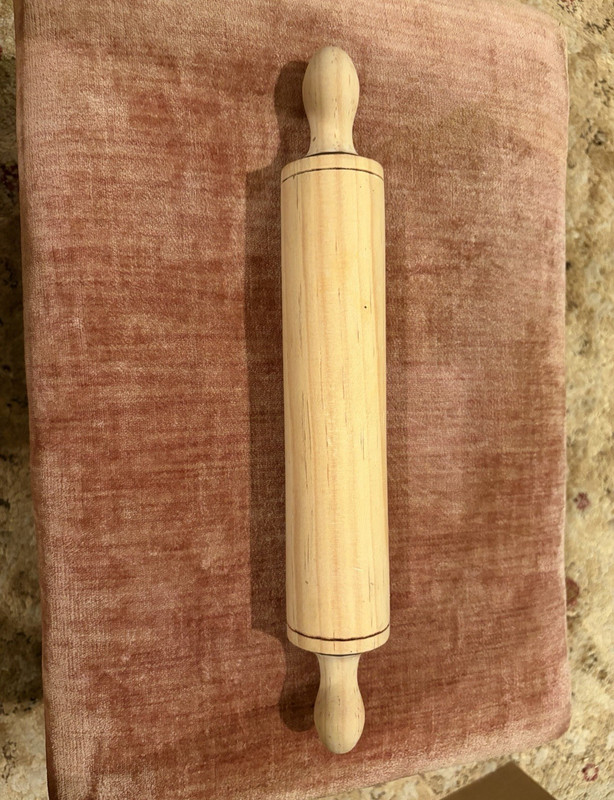 NEW Handcarved Wood Plain Rolling Pin kitchen artisan decor