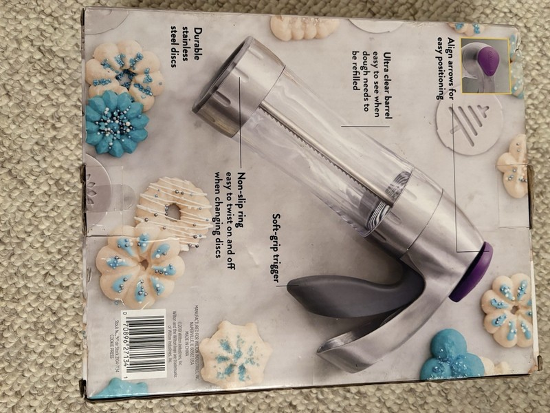 Wilton Preferred Press Cookie Press- 15 Stainless Steel Discs Box Damage New gallery