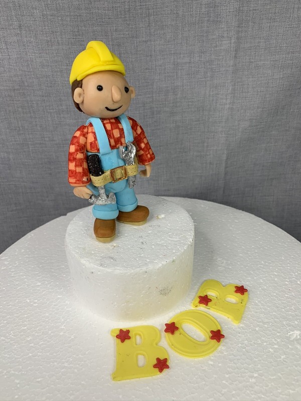 Edible Bob The Builder Cake Topper Cake Decoration Birthday Gift Boys Birthday gallery