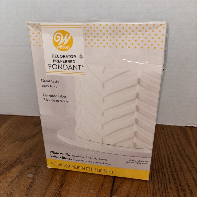 Wilson NEW White Fondant, Vanilla Flavored—Ready To Roll & Eat! 1.5lb