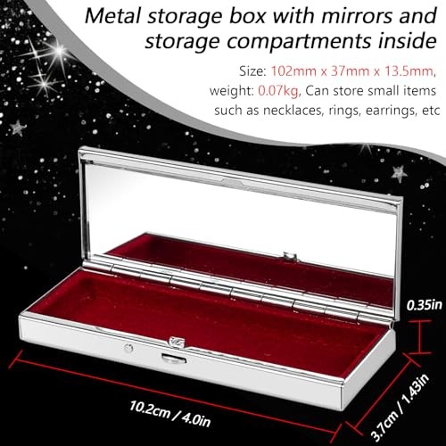 Metal Rectangular Joyer with Red and Black Frame in Plated gallery
