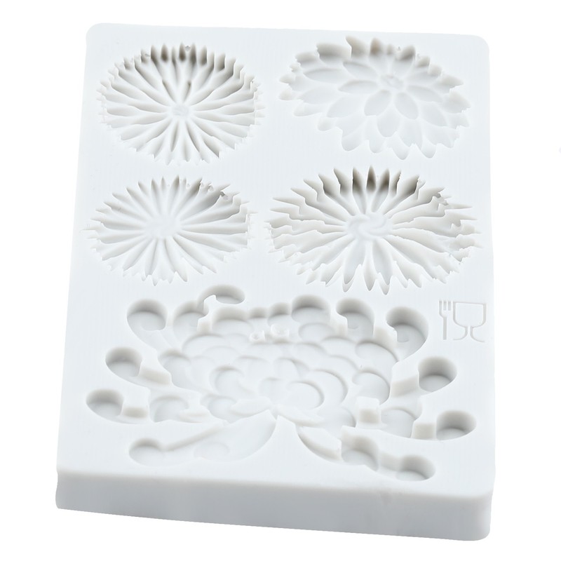Chrysanthemum Daisy Flower Silicone Mold Fondant Cake Decorating Chocolate Mould gallery