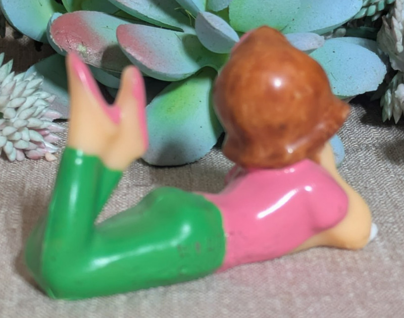 Vtg Wilton Cake Topper Wilton Teenage Girl Talking On The Phone, Hard Plastic gallery