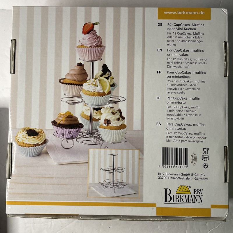 Birkmann Cupcake Butler: Holds 12 Mini Cupcakes/Muffins gallery