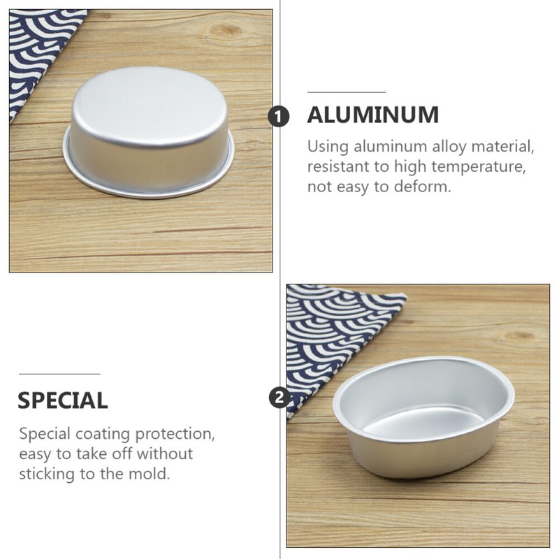 2Pcs Oval Cheesecake Pans Small Cake Pans Cheesecake Tin Bread Tin gallery