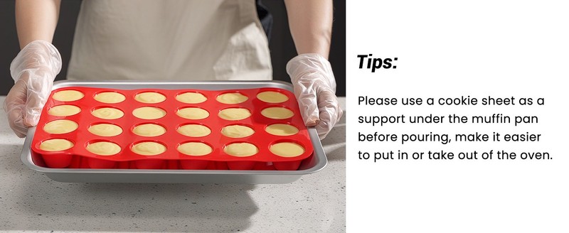 2 Pack Silicone Muffin Pans for Baking & Cupcake Pan - 12 Cup Regular Size gallery