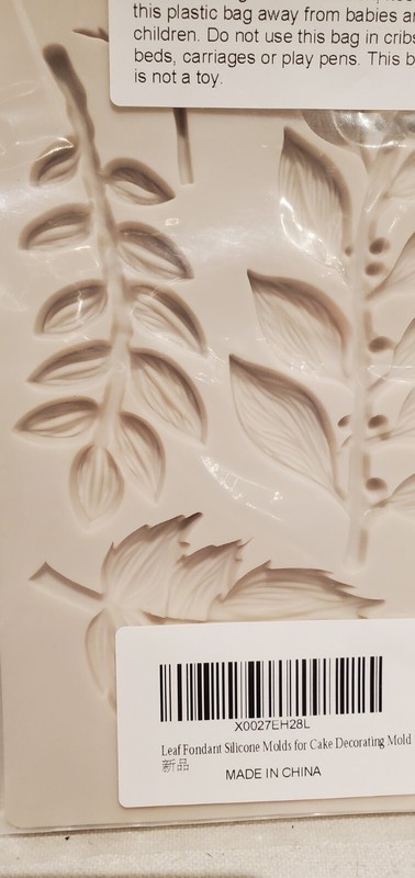 Kowanii Leaf Fondant Silicone Molds Cake Decorating Clay Icing Frosting Sealed gallery