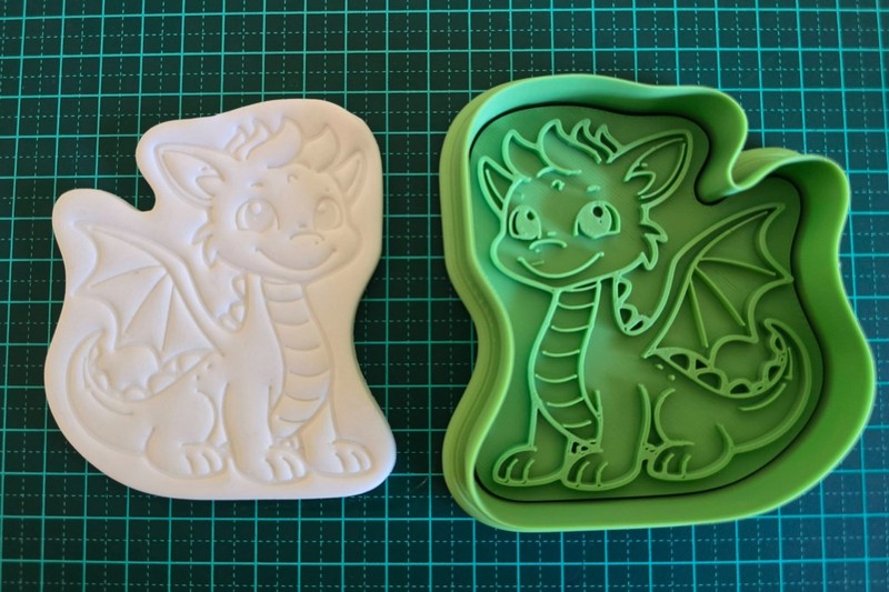 Prince 3D Printed Stamp And Cutter Set for cookies or playdoh gallery