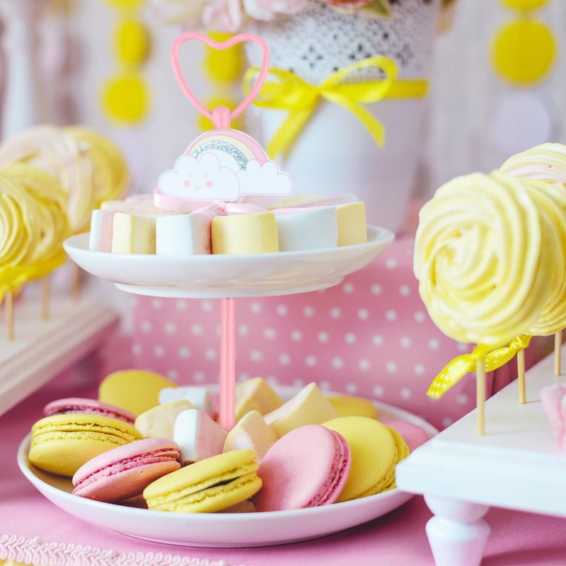 3 Tier Heart Shape Metal Cake Stand Holder Heavy Duty Fruit Plate Handle Fitt... gallery