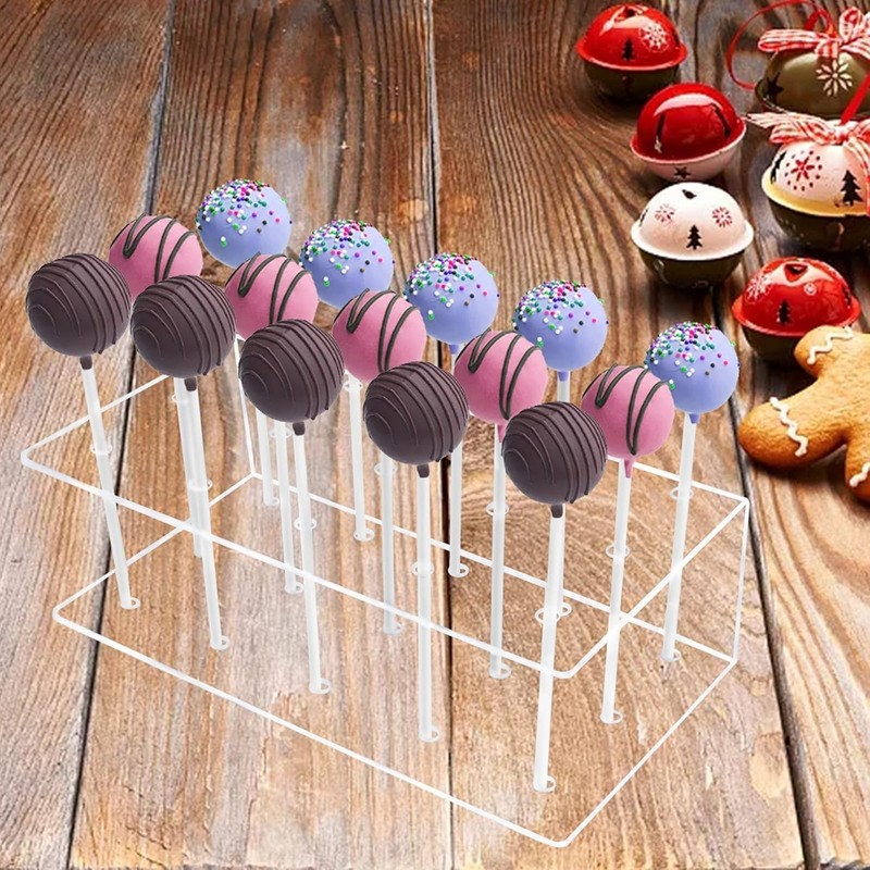 Acrylic Lollipop Holder,2PC Cake Pop Stand Display Cake Pop Holder 100PCS Lol... gallery