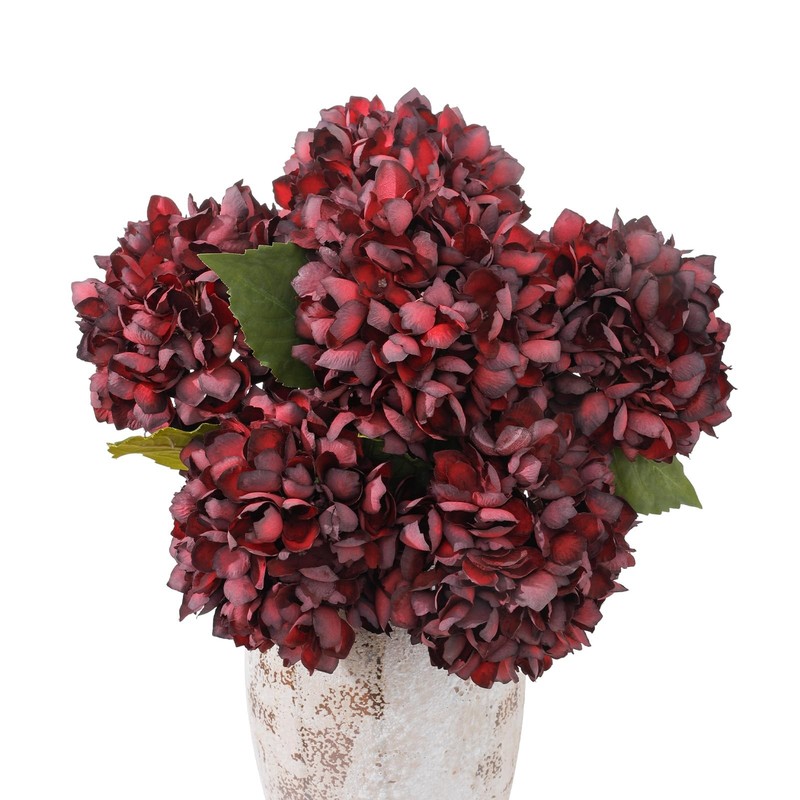 Wenhuidr 6Pcs 21 Inch Lifelike Artificial Silk Hydrangea Flowers Large Fake