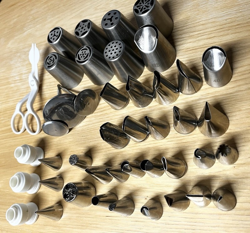 Cake decorating books and tools set. gallery