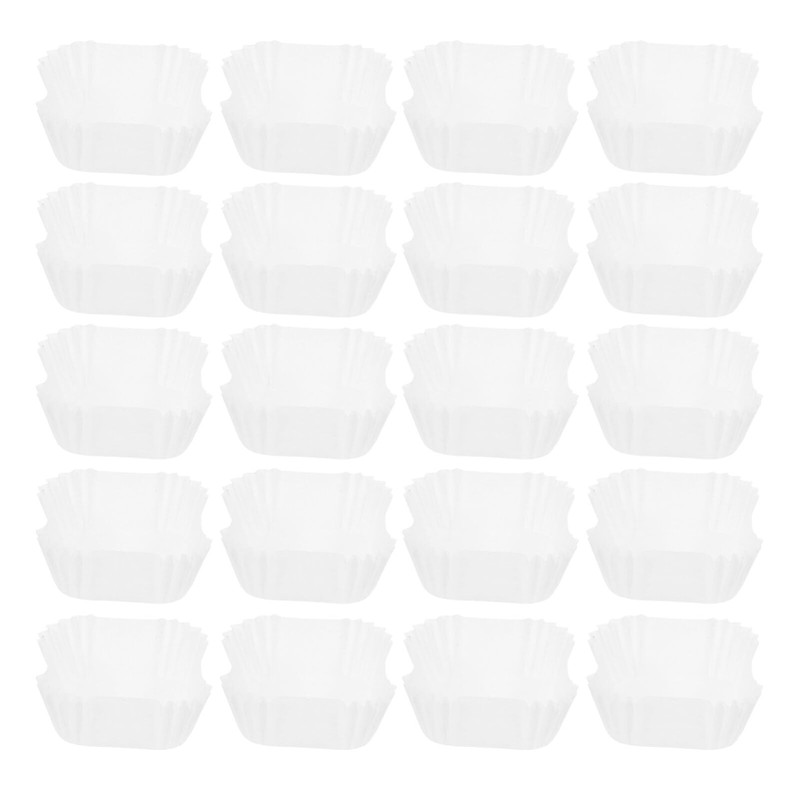 Kichvoe 1000pcs Paper Baking Cups Cupcake Liners Small Square Cake Wrappers D...