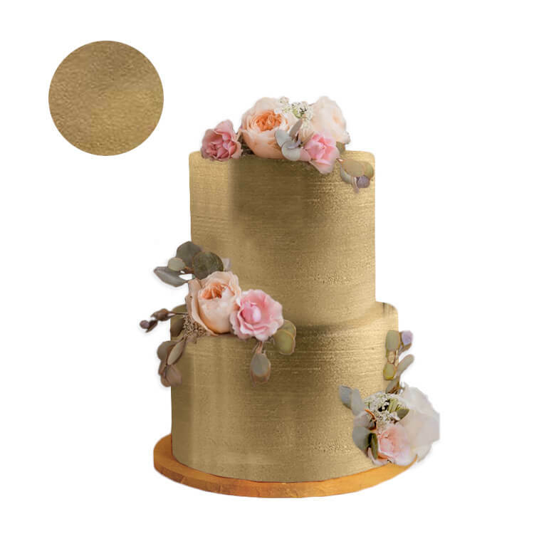 OLD GOLD Highlighter Metallic Dust Cake Fondant Wedding Decorating 4 grams USA