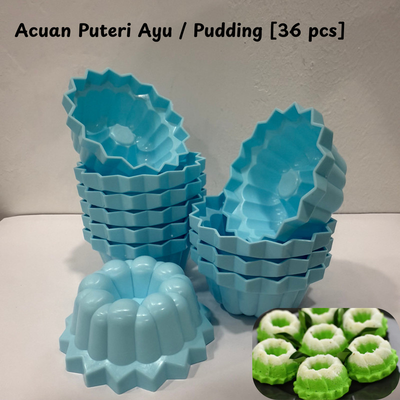 Talam Pichi Puto Kutsinta Jelly Lompang Apam Steam Plastic Cup Molder [36 PCS]