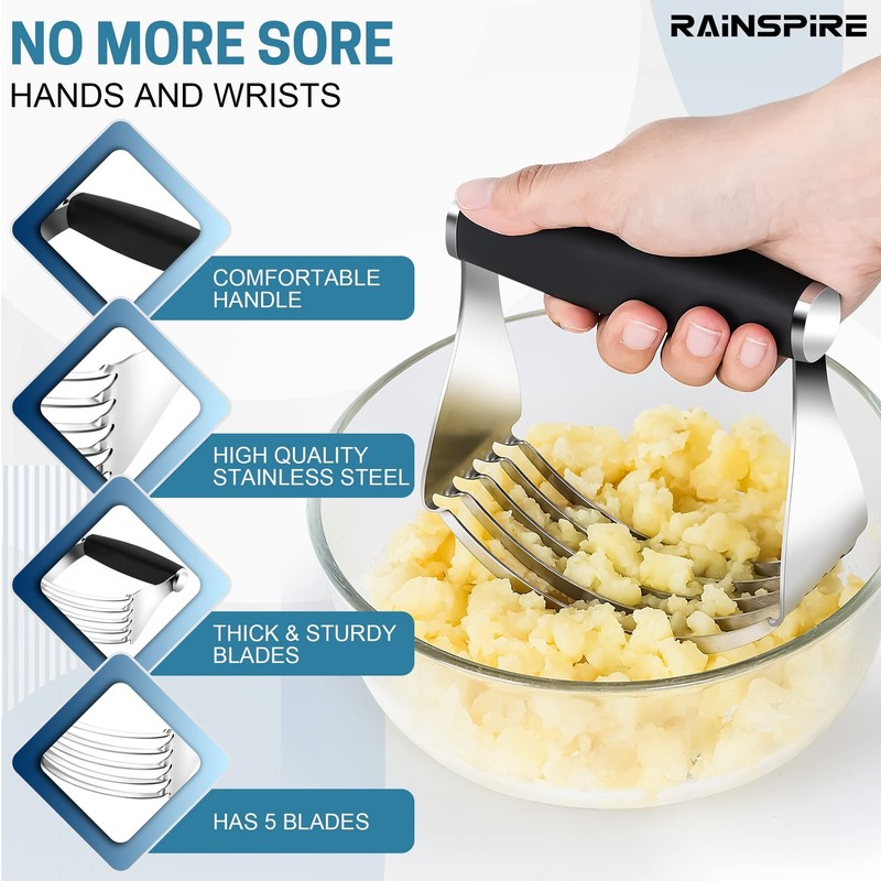 Rainspire Pastry Cutter For Baking, Heavy Duty Pastry Blender Stainless Steel... gallery