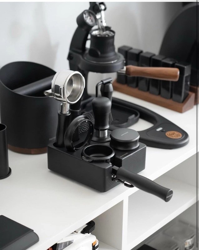 Normcore Espresso Tamping Station, Genuine American Black Ashwood, Coffee... NEW gallery
