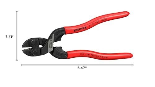 KNIPEX 71 01 160 CoBolt® S Compact Bolt Cutters plastic coated black atramentize gallery