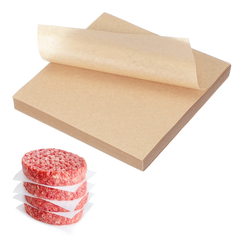 250 Pcs Parchment Paper Baking Sheets Squares, 4.7″ Non Stick Paper, Wood Color