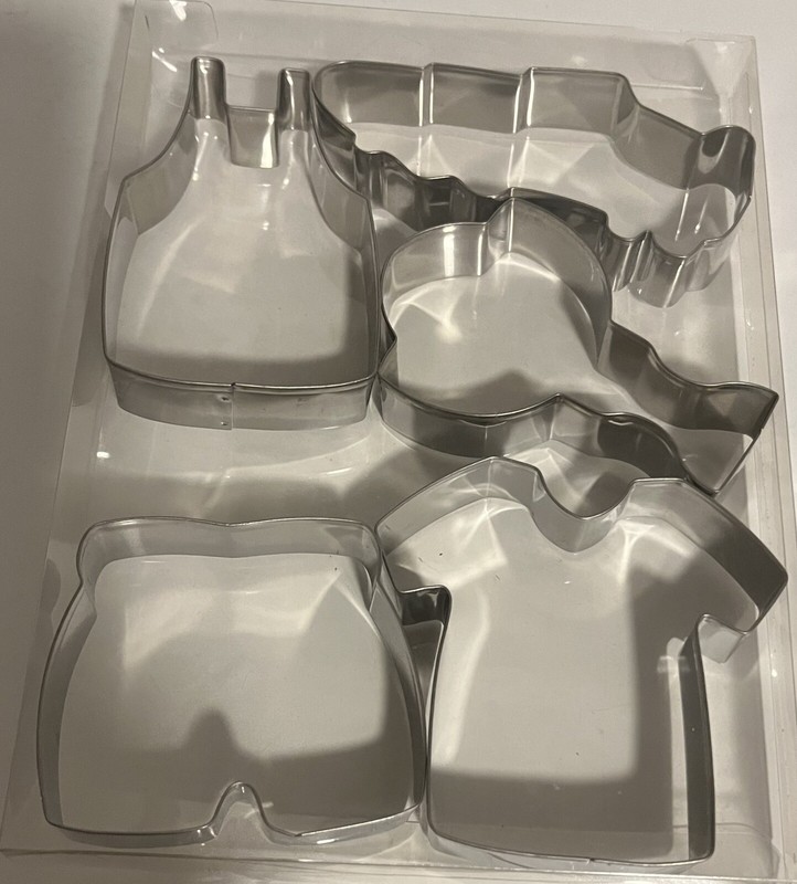5 Piece Soccer Football Sport Metal Cookie Cutters