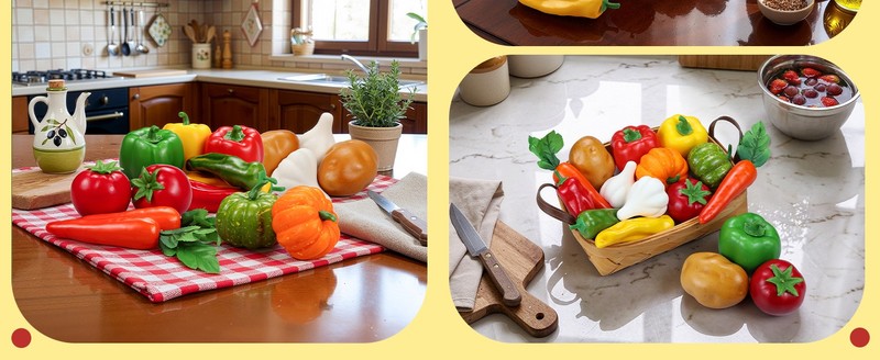 16 Pieces/Set Artificial Vetables Simulat Vetables gallery
