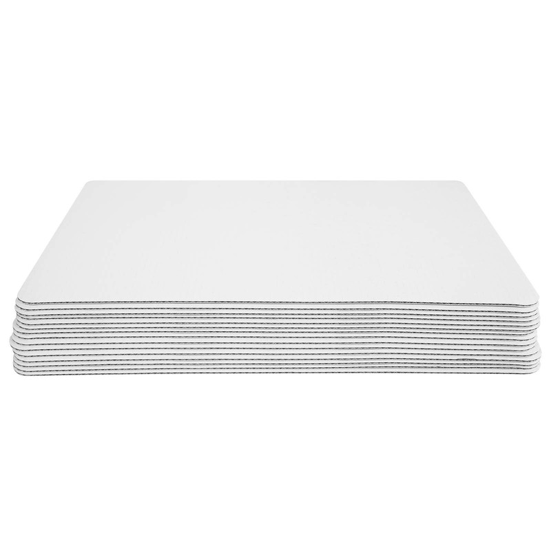 White Quarter Cake Sheet 13.75” x 9.75” Cake Board Sturdy Rectangle Greasepro... gallery