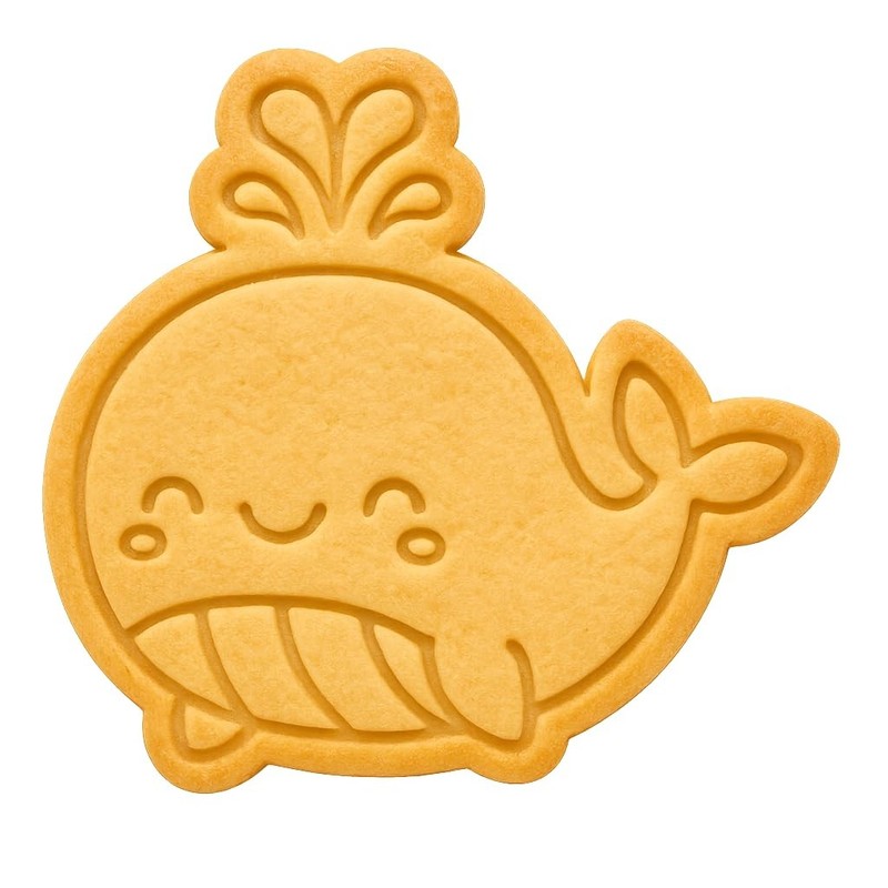 Jonah’s Kawaii Whale Cookie Cutter - 4x3.8" Kids Party Baking Fun gallery