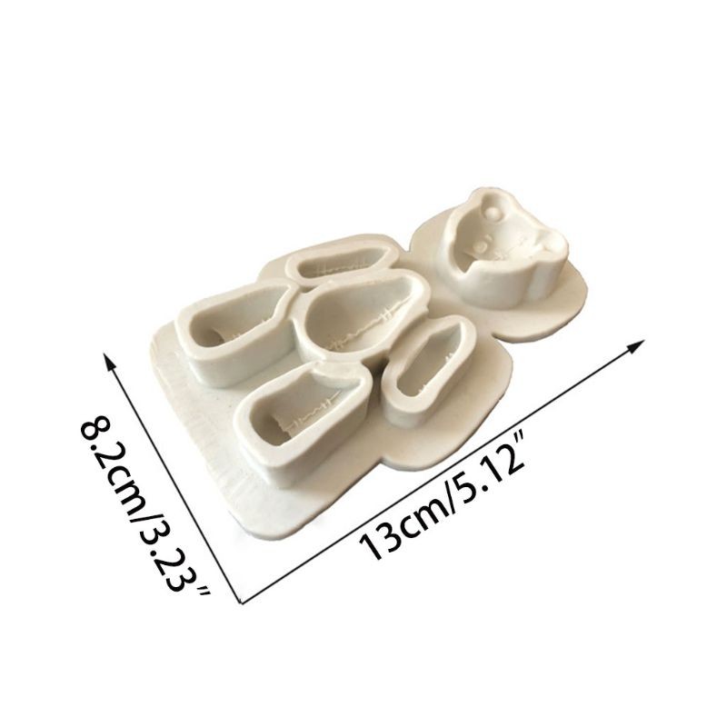 Grade Silicone DIY Handmade Cute Sewing Bear Shaped Fondant Mold Chocolate gallery