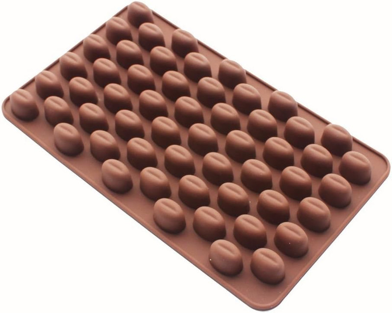 55 Cavity Coffee Beans Silicone Mold for Baking Chocolate Candy Gummy Ice Cube M gallery