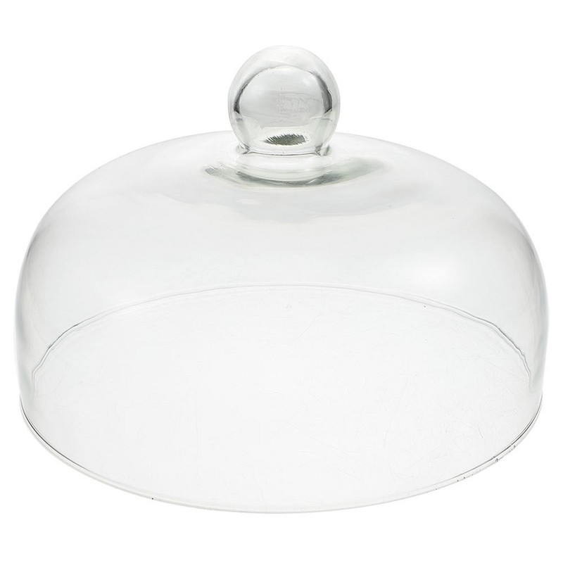 Glass Cover Food Cloche Cake Stand with Dome Dust-proof Transparent gallery