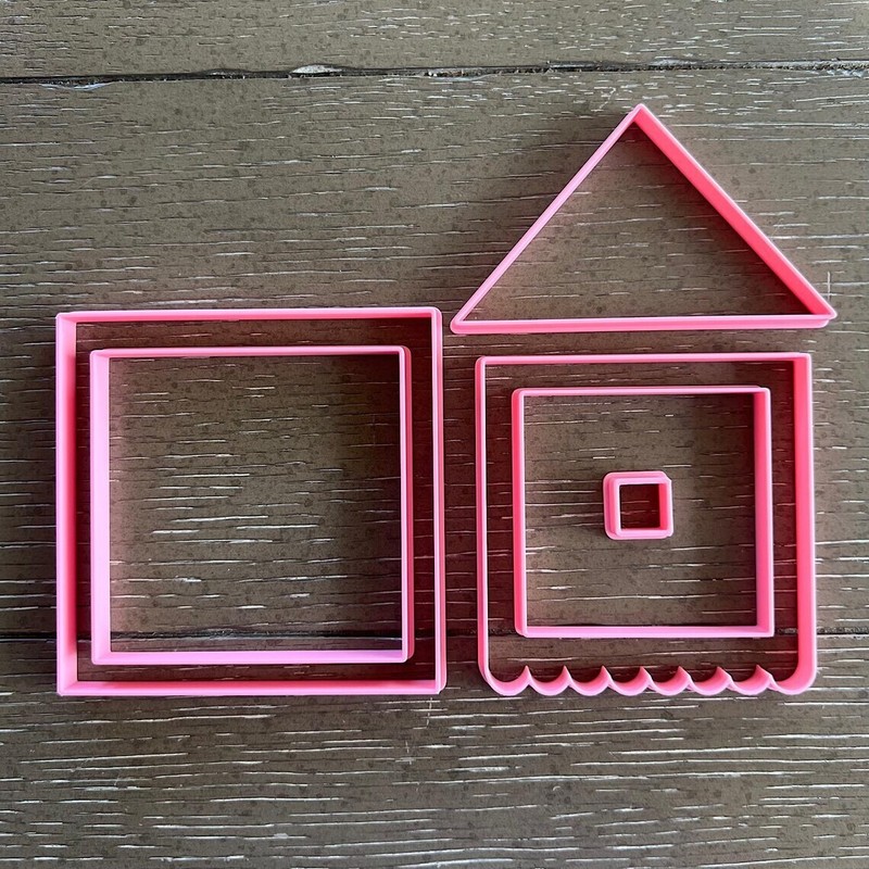 Christmas Ginger House Cookie Cutter Buildable – 6 pieces