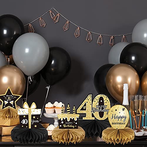 9 Pieces 40th Birthday Decoration 40 th Birthday Centerpieces for Tables gallery