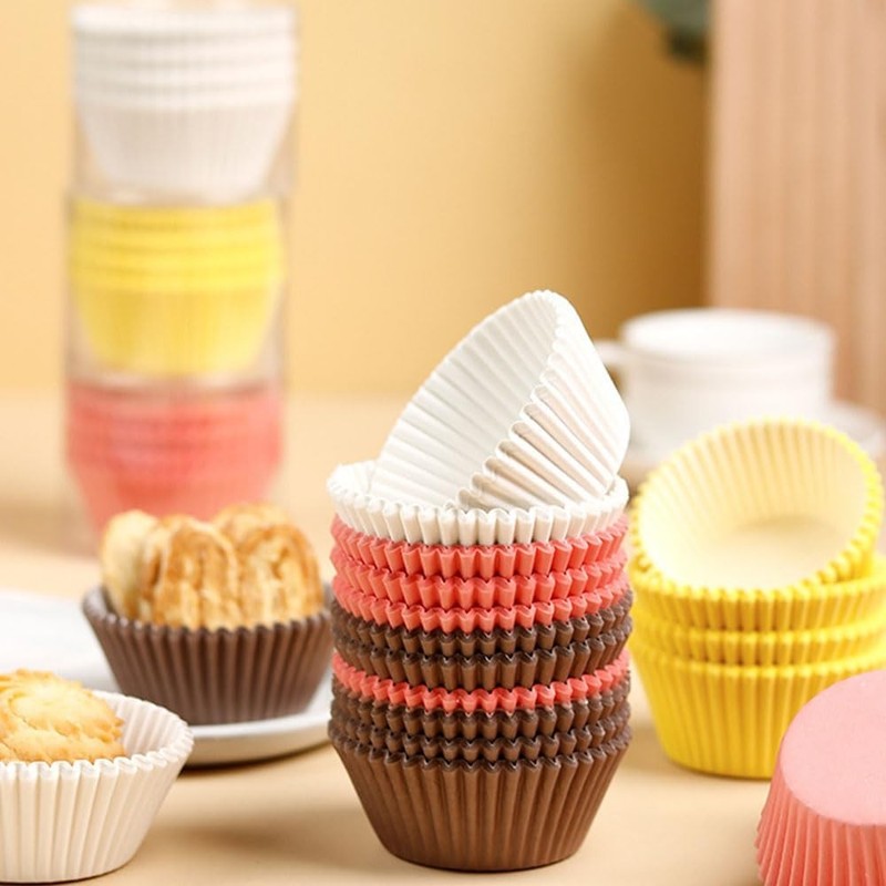 Rainbow Standard Cupcake Liners 400 Count Colorful Paper Baking Cups gallery