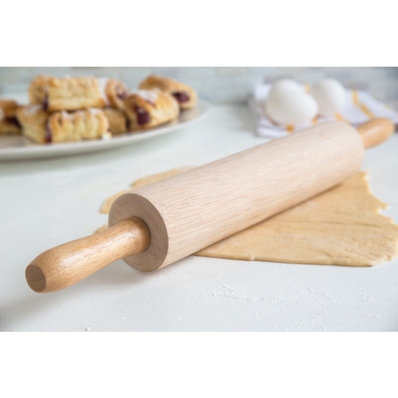 Fox Run Wood ROLLING PIN 17.5″ Smooth Pizza Dough Baking Cookies Roller 4211 NEW
