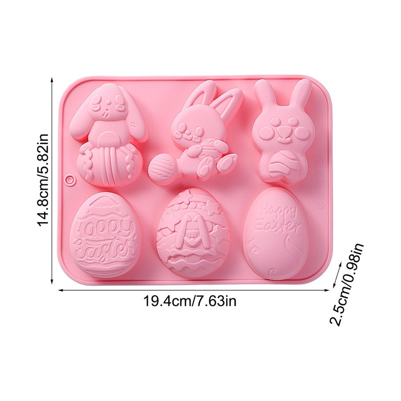 Easter Chocolate Molds Non Stick Handmade Crafts Casting Tool Bunny Candle Molds gallery