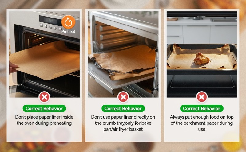 125PCs Air Fryer Parchment Paper Liners patible with Our Place Lar gallery