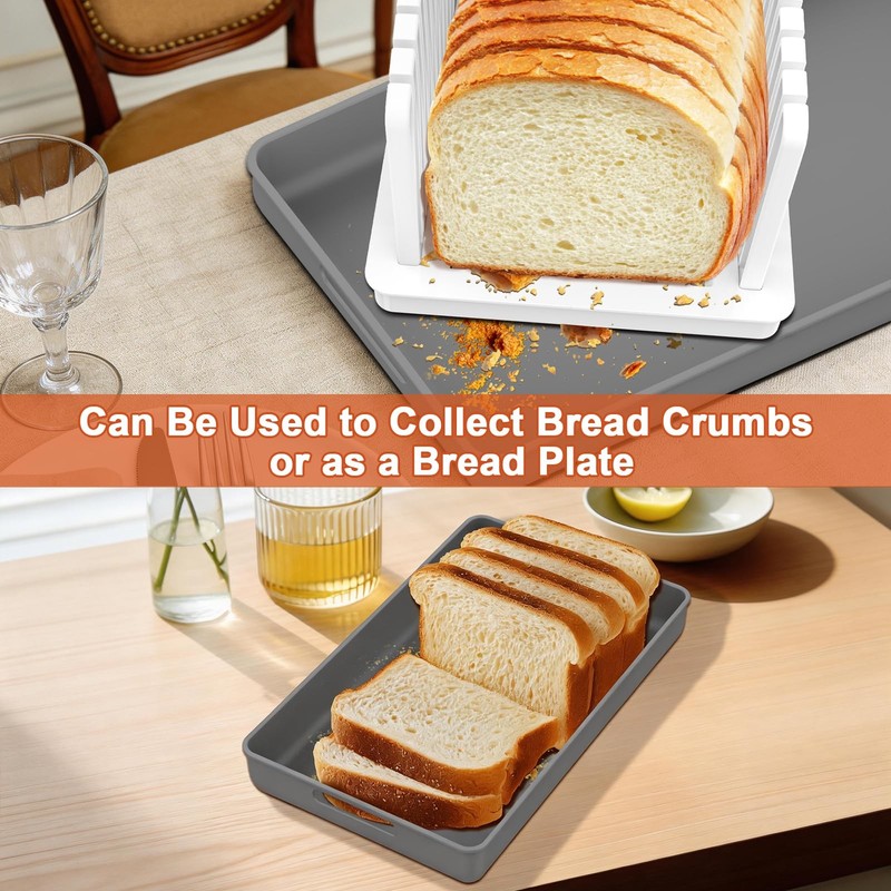 Bread Slicer for Homemade Bread: Adjustable Width and Thickness Bread Slicer ... gallery