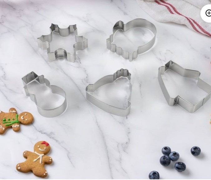 CWC 5 pcs Christmas Cookie Cutters + CWC 4 Pcs Christmas Cookie Stampers.New gallery
